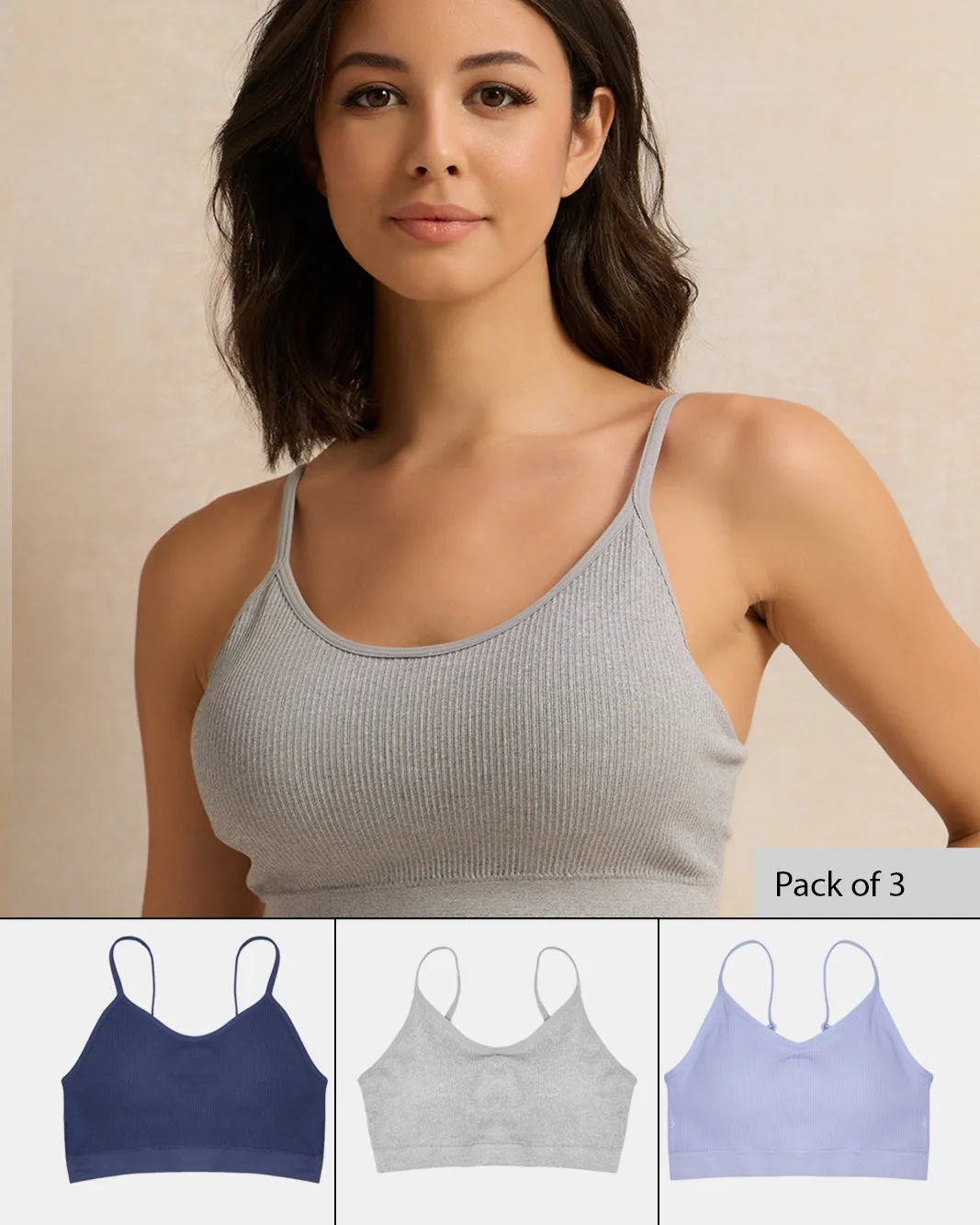 Women Assorted Comfort Bra Set (Pack of 3) sold by Redtag