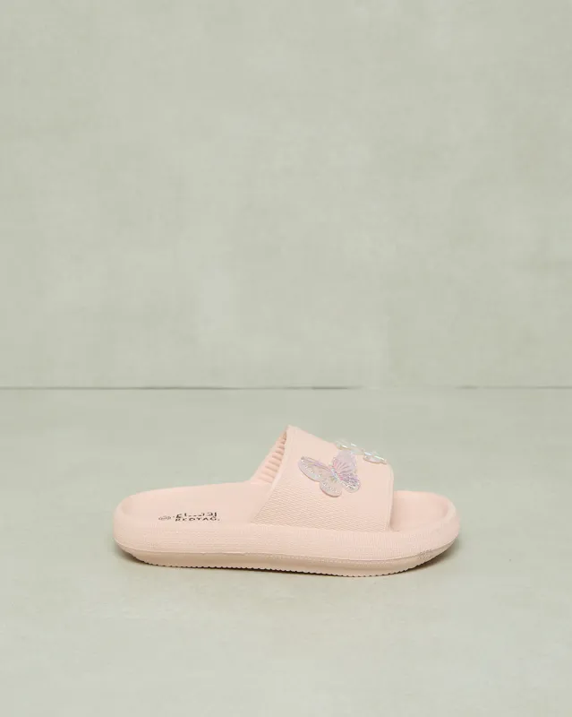 Senior Girls Cream Butterfly Slide sold by Redtag