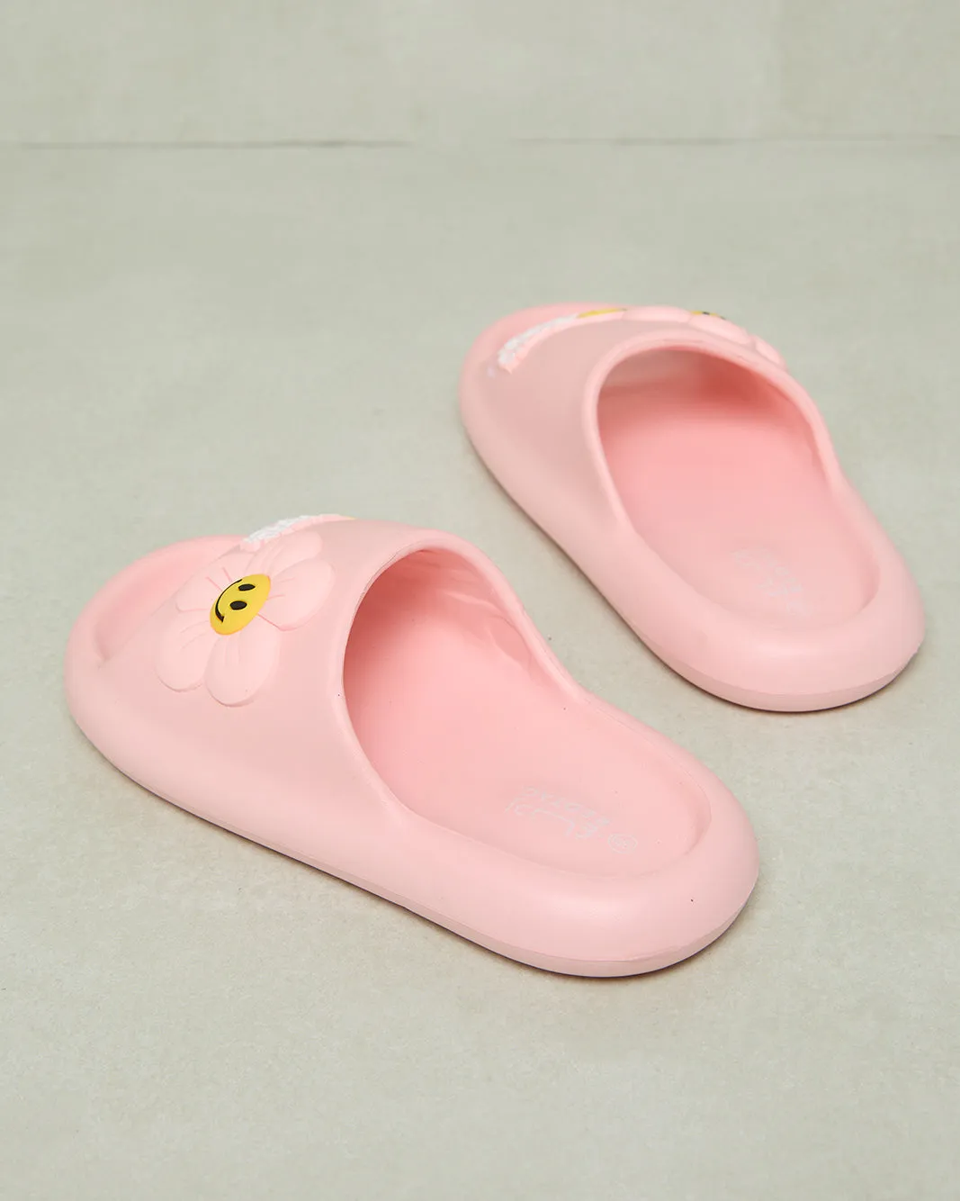 Senior Girls Pink Flower Patch Slide sold by Redtag product image thumbnail 4