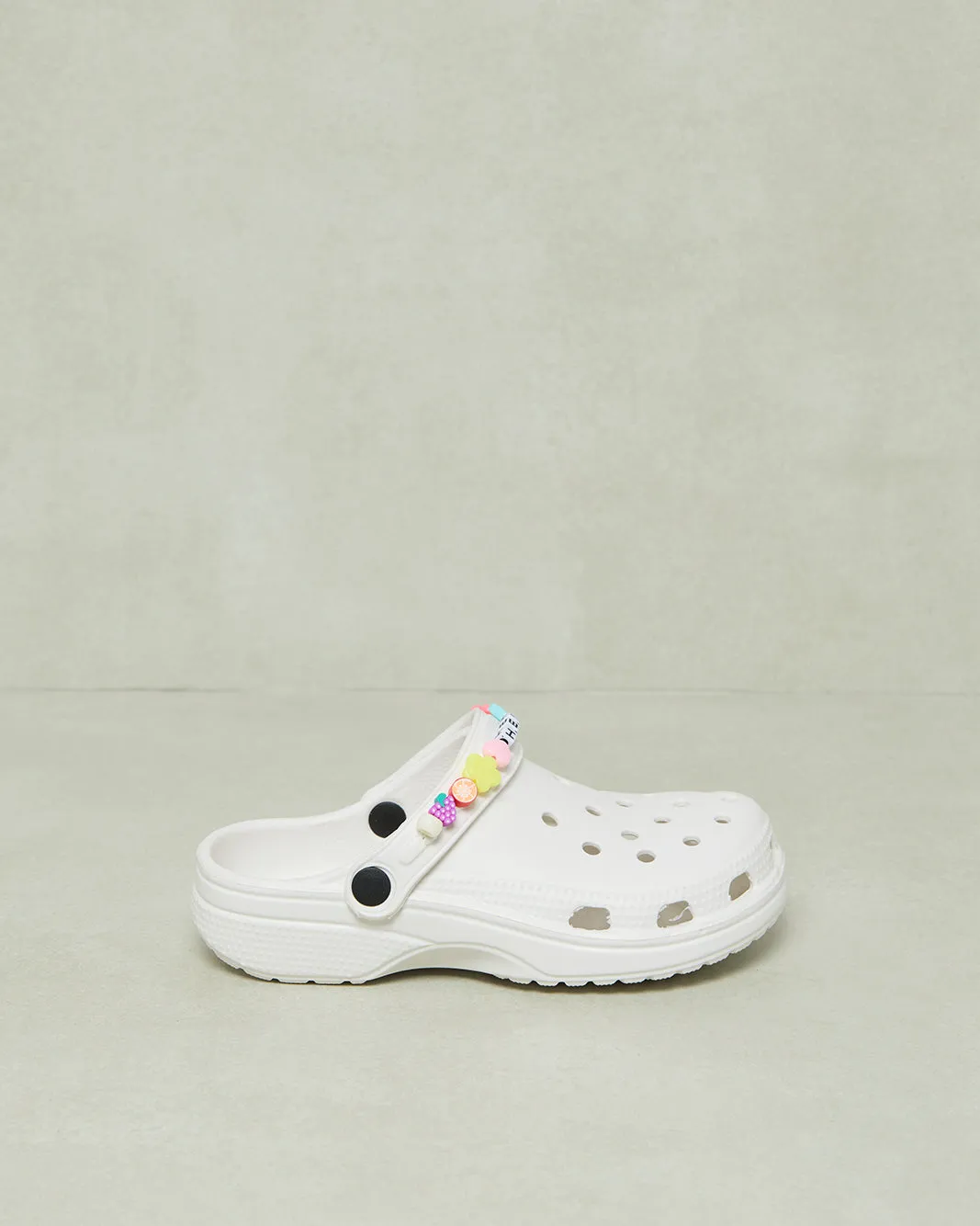 Girls White Beads Clogs sold by Redtag