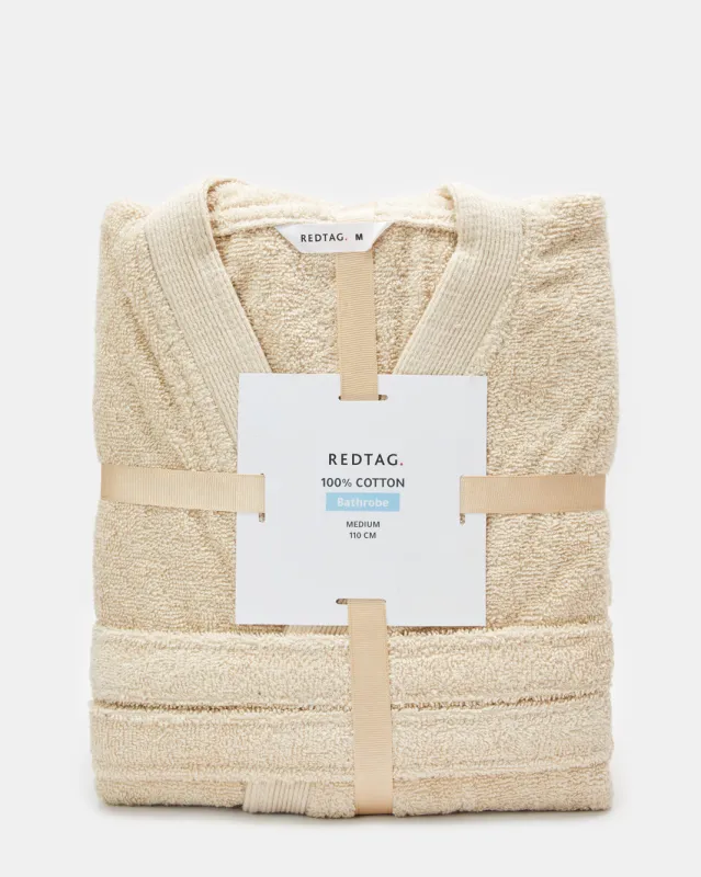 Beige Kimono Bathrobe (M) sold by Redtag