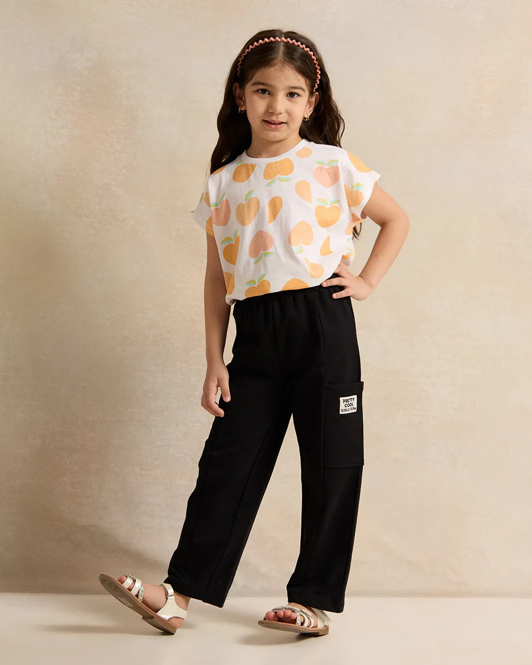 Girls Black Cut And Sew Track Pants sold by Redtag product image thumbnail 2