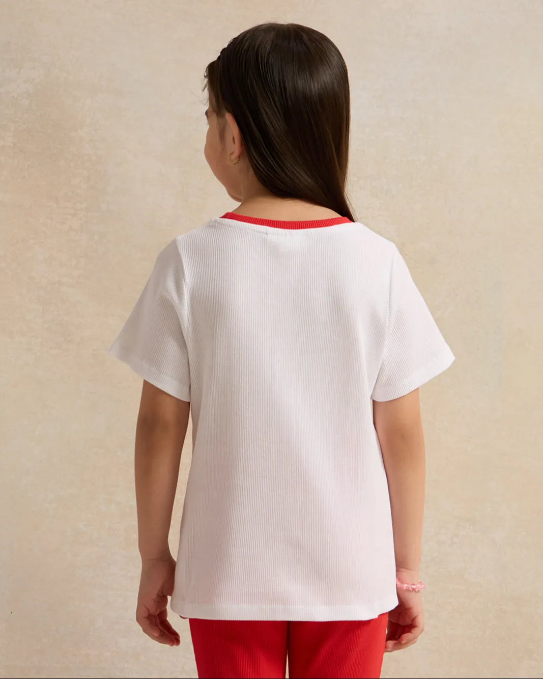 Girls White Strawberry Placement Print T-Shirt sold by Redtag product image thumbnail 3