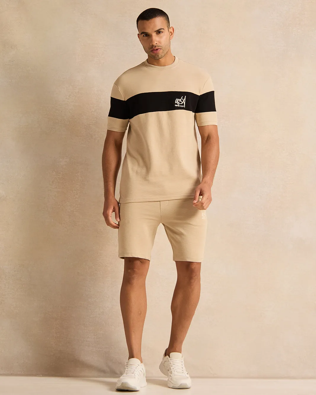 Men Beige Printed T-Shirt sold by Redtag product image thumbnail 2