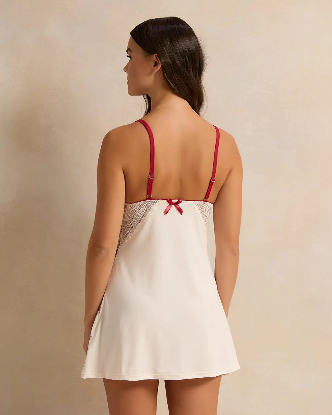 Women White Embellished Chemise sold by Redtag product image thumbnail 3