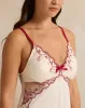 Women White Embellished Chemise sold by Redtag