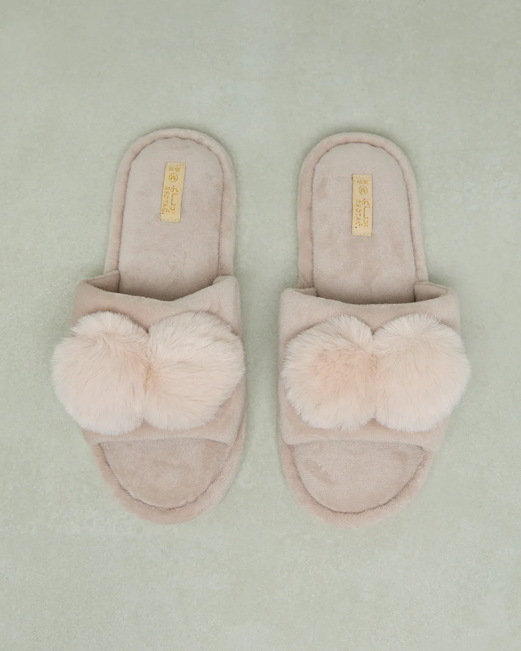 Women Beige Embellished Slipper sold by Redtag product image thumbnail 2