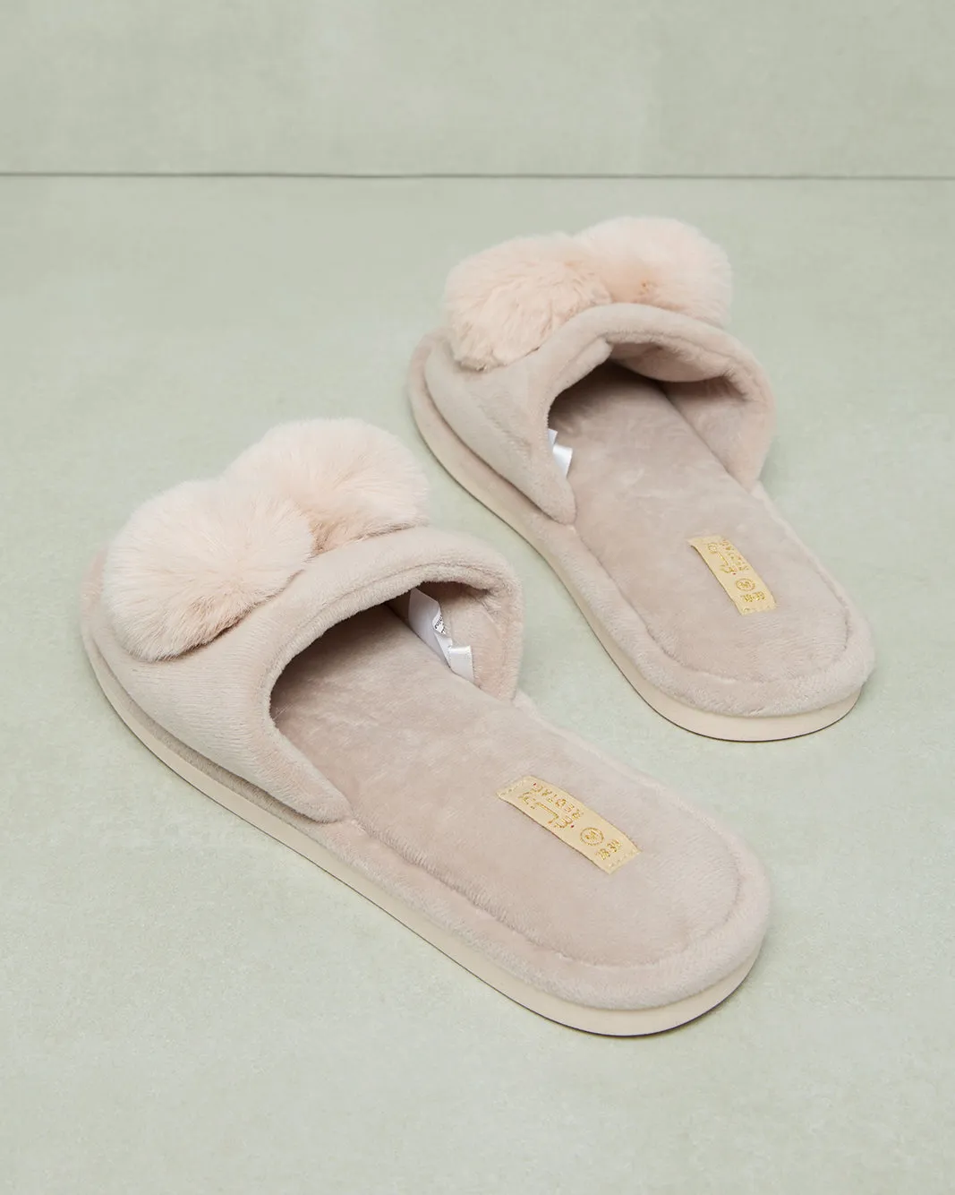 Women Beige Embellished Slipper sold by Redtag product image thumbnail 3