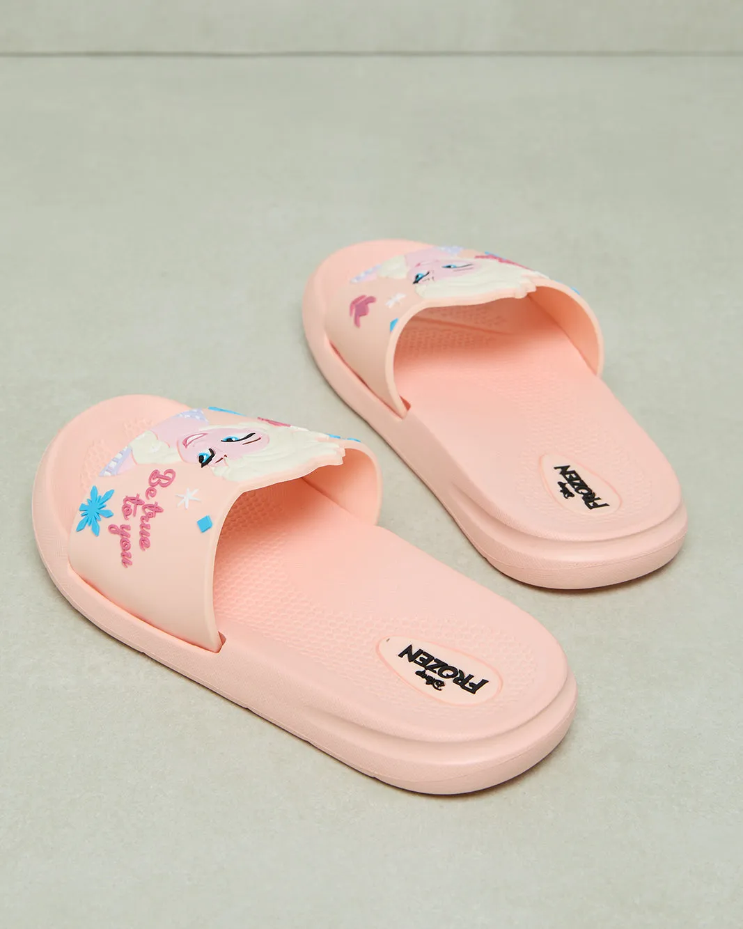 Girls Pink Frozen Print Slide sold by Redtag product image thumbnail 4
