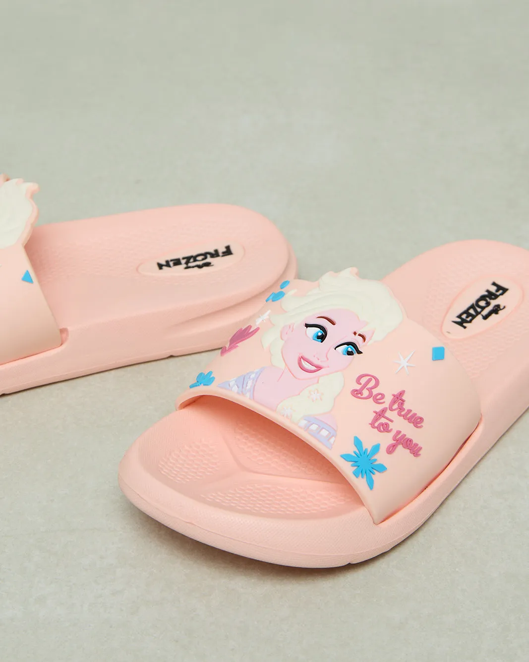Girls Pink Frozen Print Slide sold by Redtag product image thumbnail 3