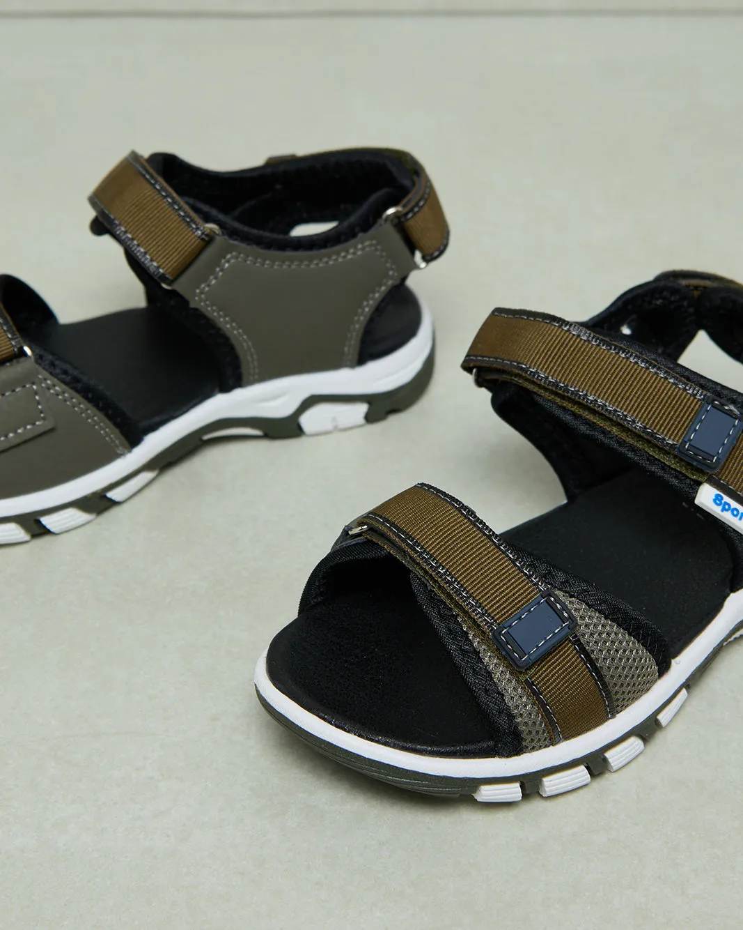 Boys Olive Trekker Sandals sold by Redtag product image thumbnail 3