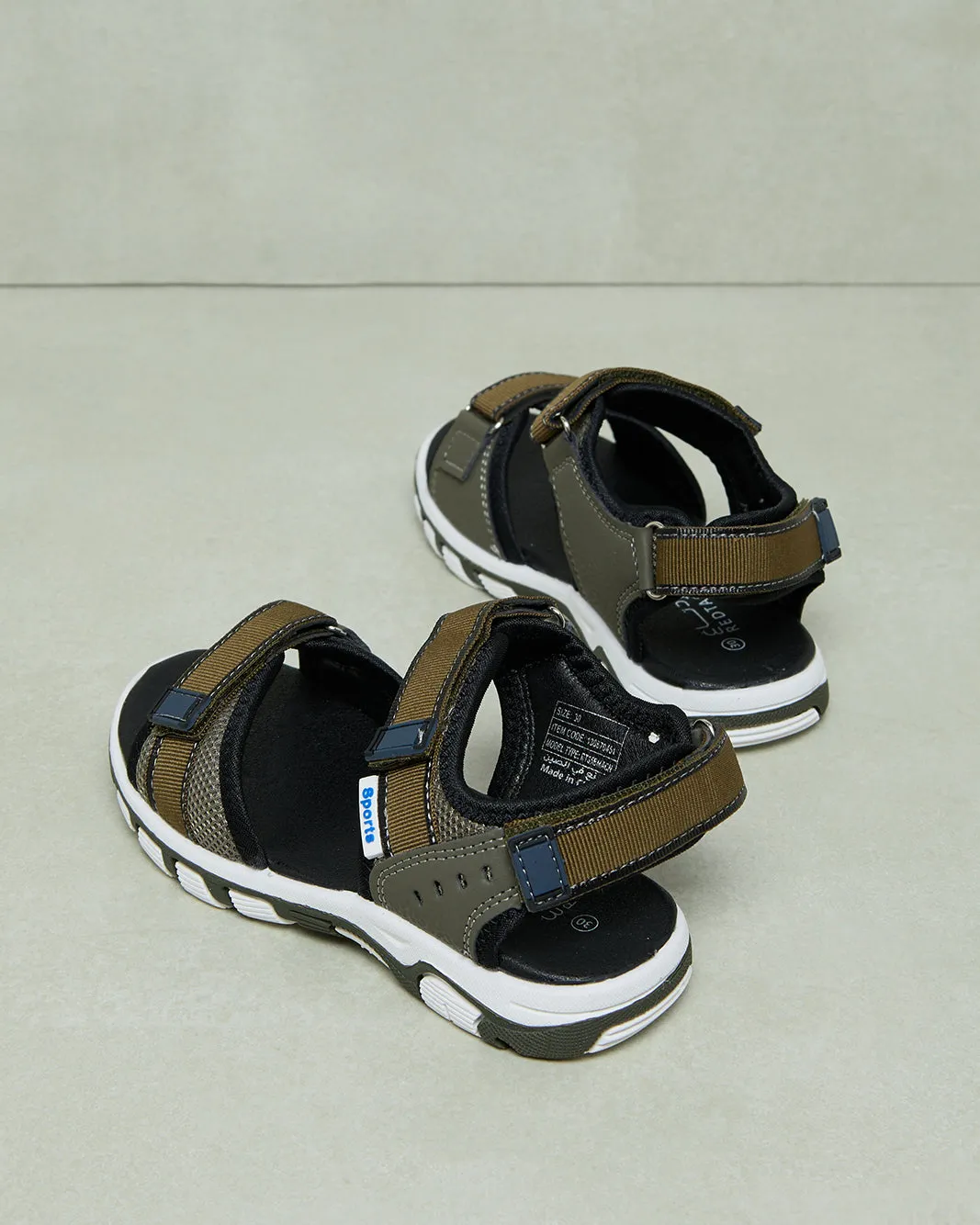 Boys Olive Trekker Sandals sold by Redtag product image thumbnail 4