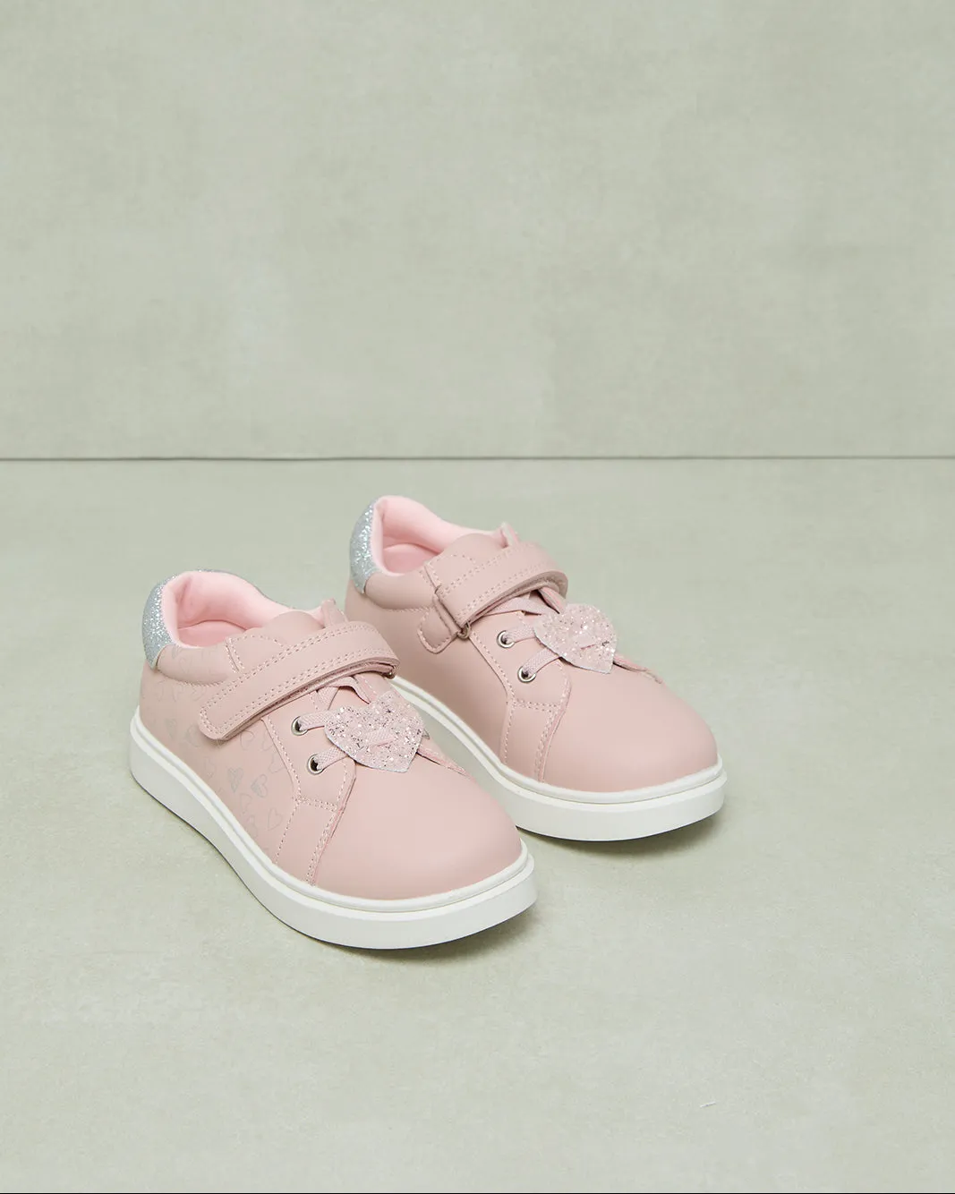 Girls Pink Heart Sneaker sold by Redtag product image thumbnail 2