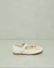 Girls Cream Pearl Bow Ballerina sold by Redtag