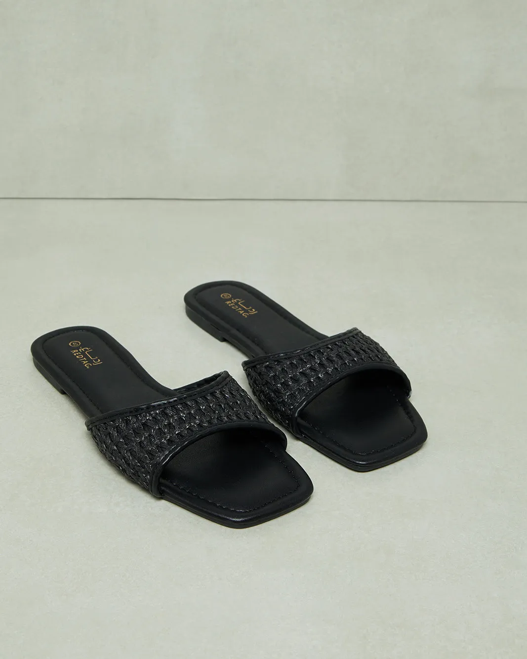 Women Black Textured Mule sold by Redtag product image thumbnail 2