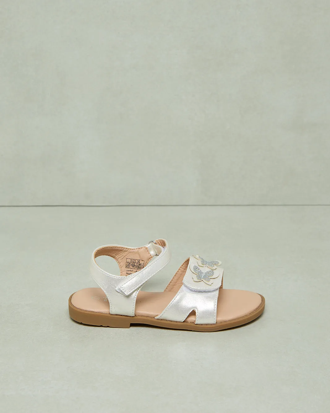 Girls Cream Embellished Sandal sold by Redtag