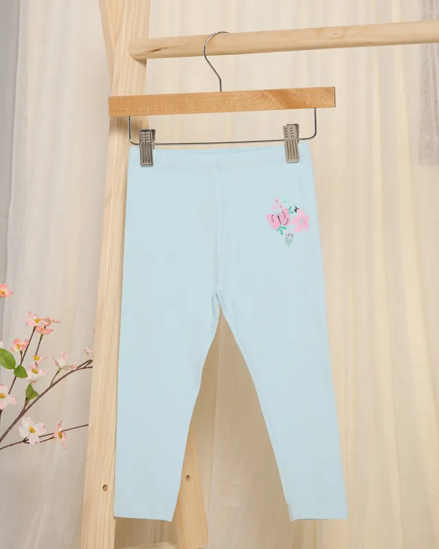 Infant Girls Green Butterfly Placement Print Leggings sold by Redtag