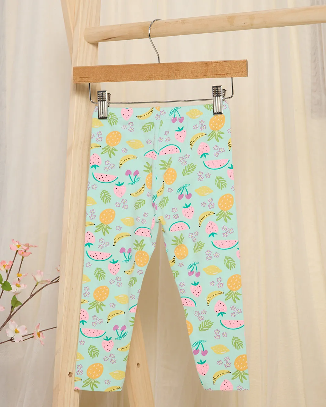 Infant Girls Blue Fruit Print Leggings sold by Redtag product image thumbnail 4
