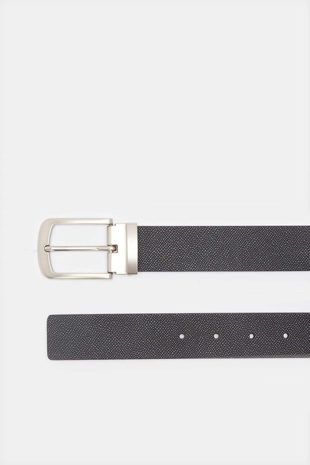 Men Black Solid Belt sold by Redtag