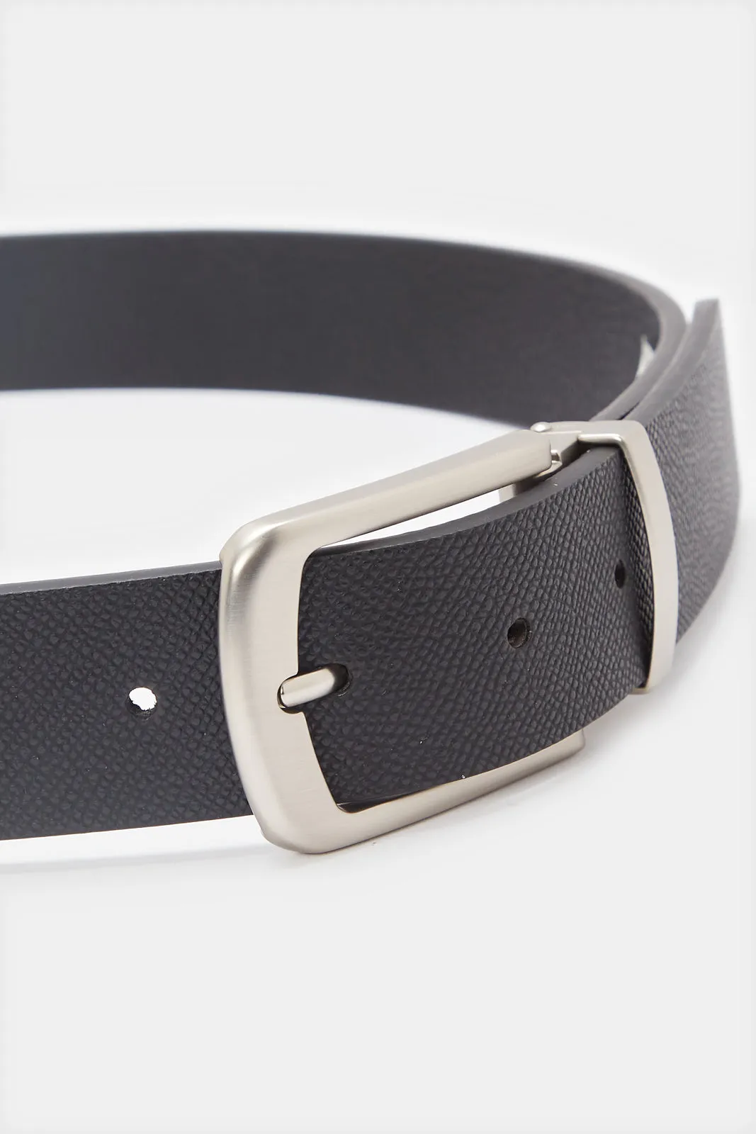 Men Black Solid Belt sold by Redtag product image thumbnail 2