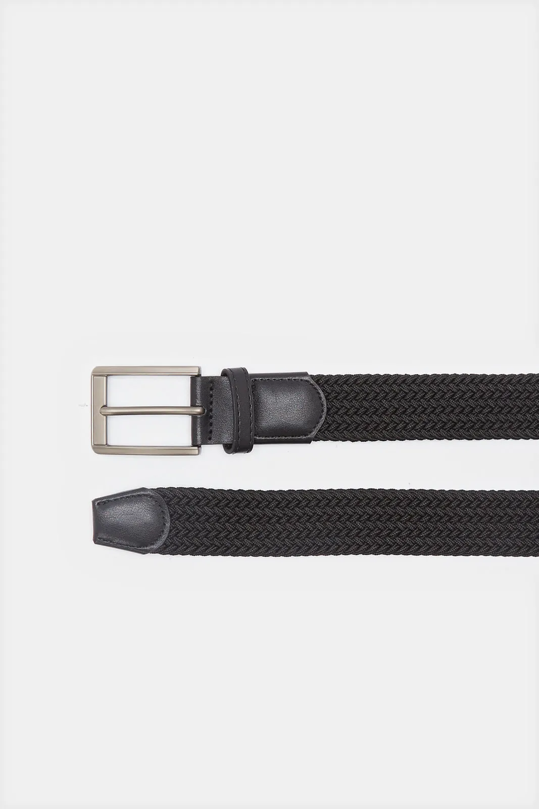 Men Black Elastic Belt sold by Redtag