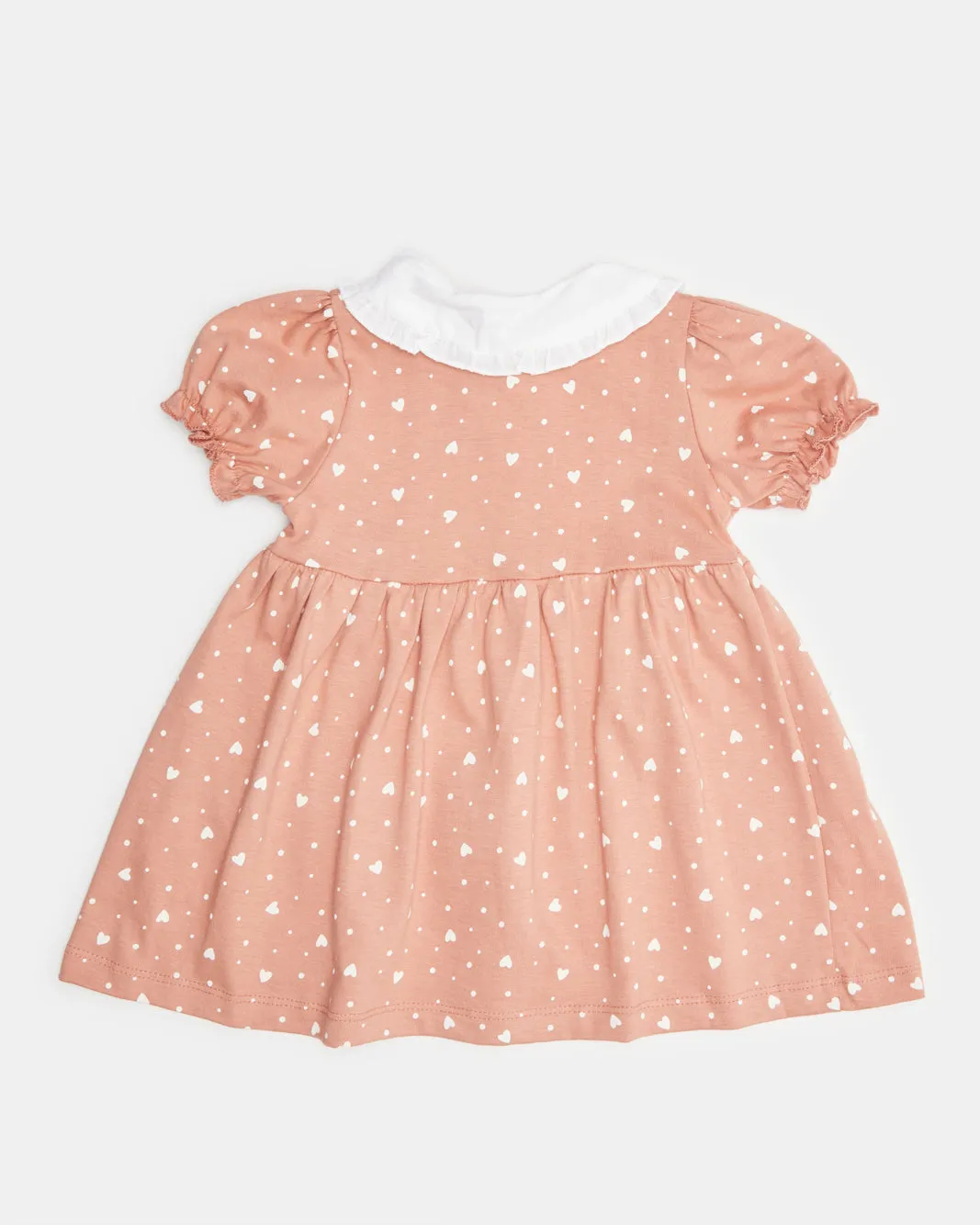Infant Girls Pink Printed Collared Dress With Headband sold by Redtag product image thumbnail 4