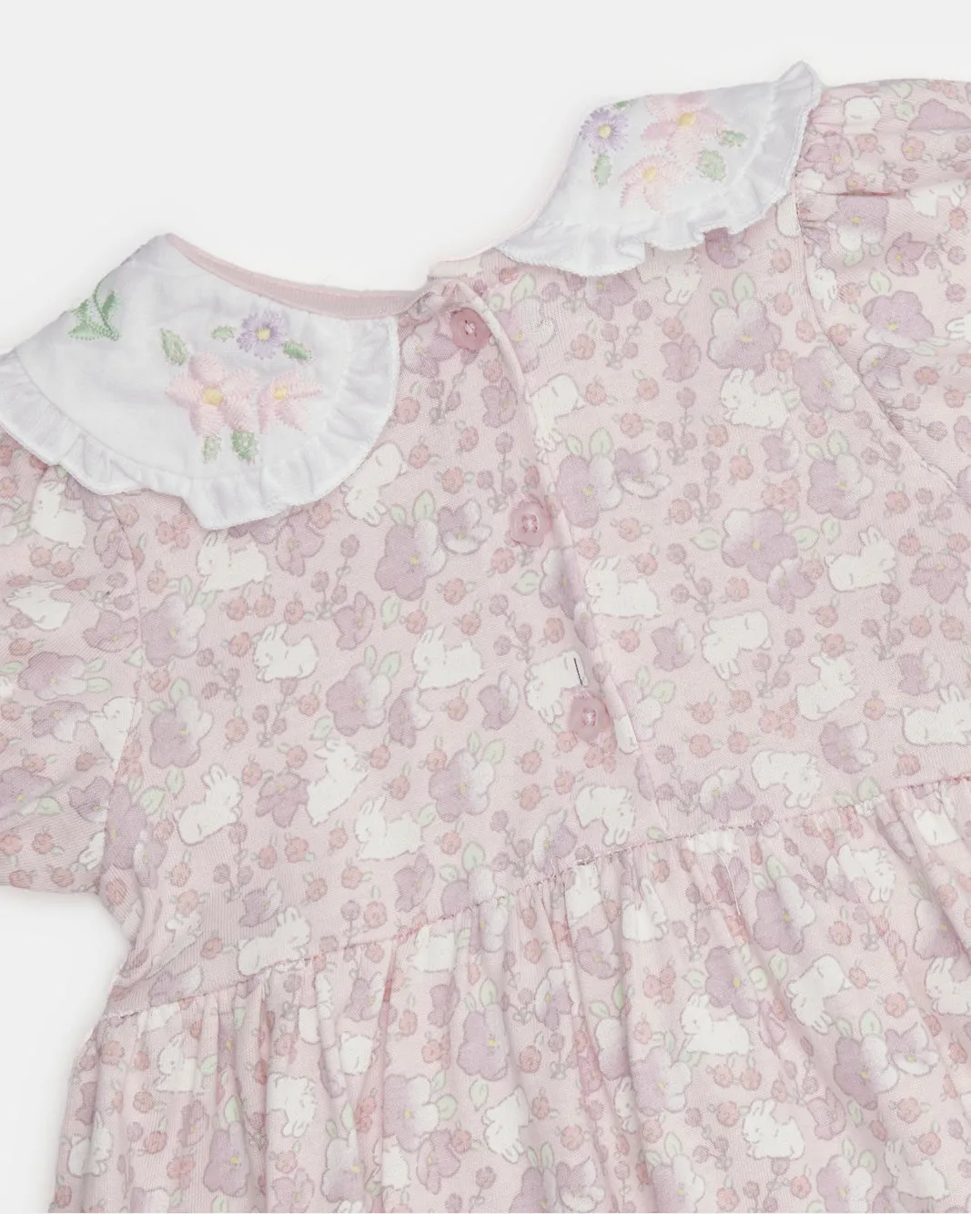 Infant Girls Lilac Printed Collared Dress With Headband sold by Redtag product image thumbnail 2