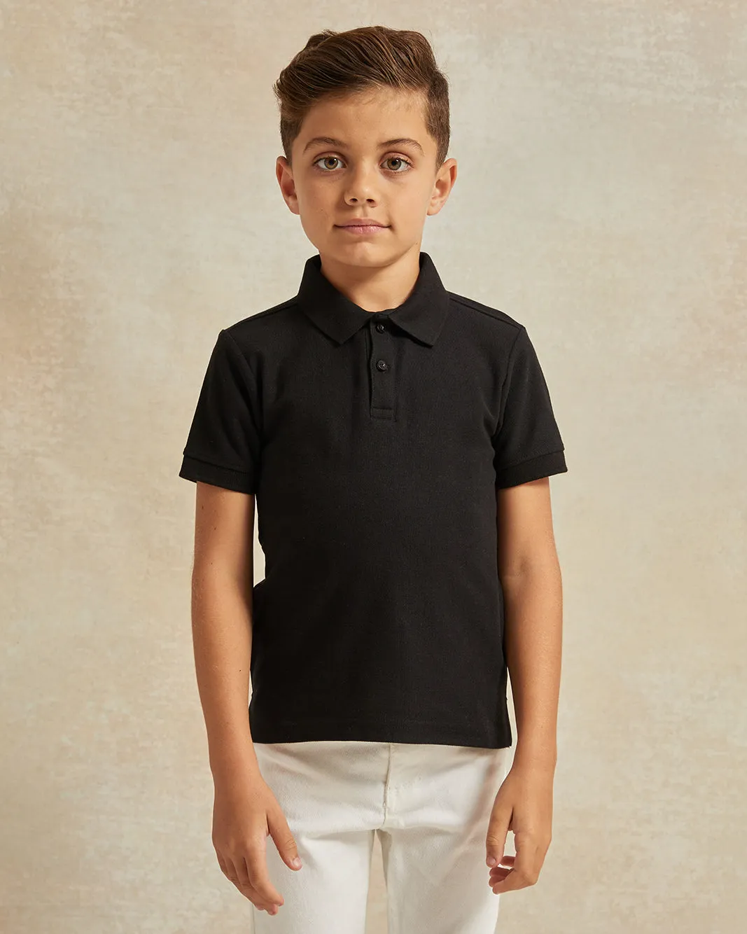 Boys Black Polo T-Shirt sold by Redtag