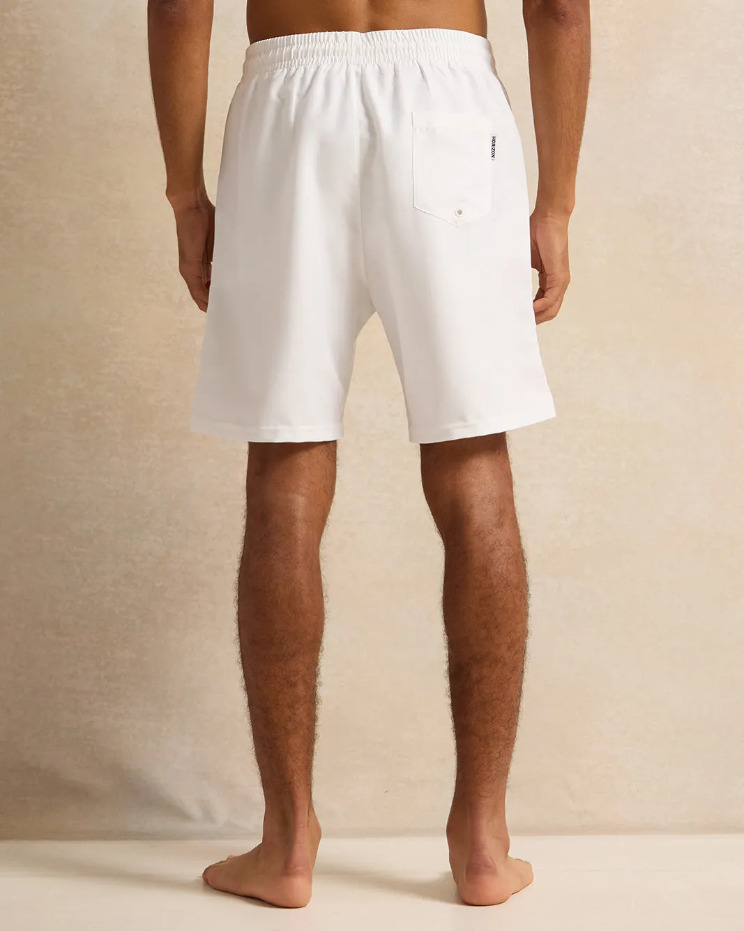 Men White Plain Active Shorts sold by Redtag product image thumbnail 3