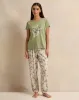 Women Green Floral Printed Pyjama Set (2 Piece) sold by Redtag
