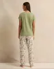 Women Green Floral Printed Pyjama Set (2 Piece) sold by Redtag