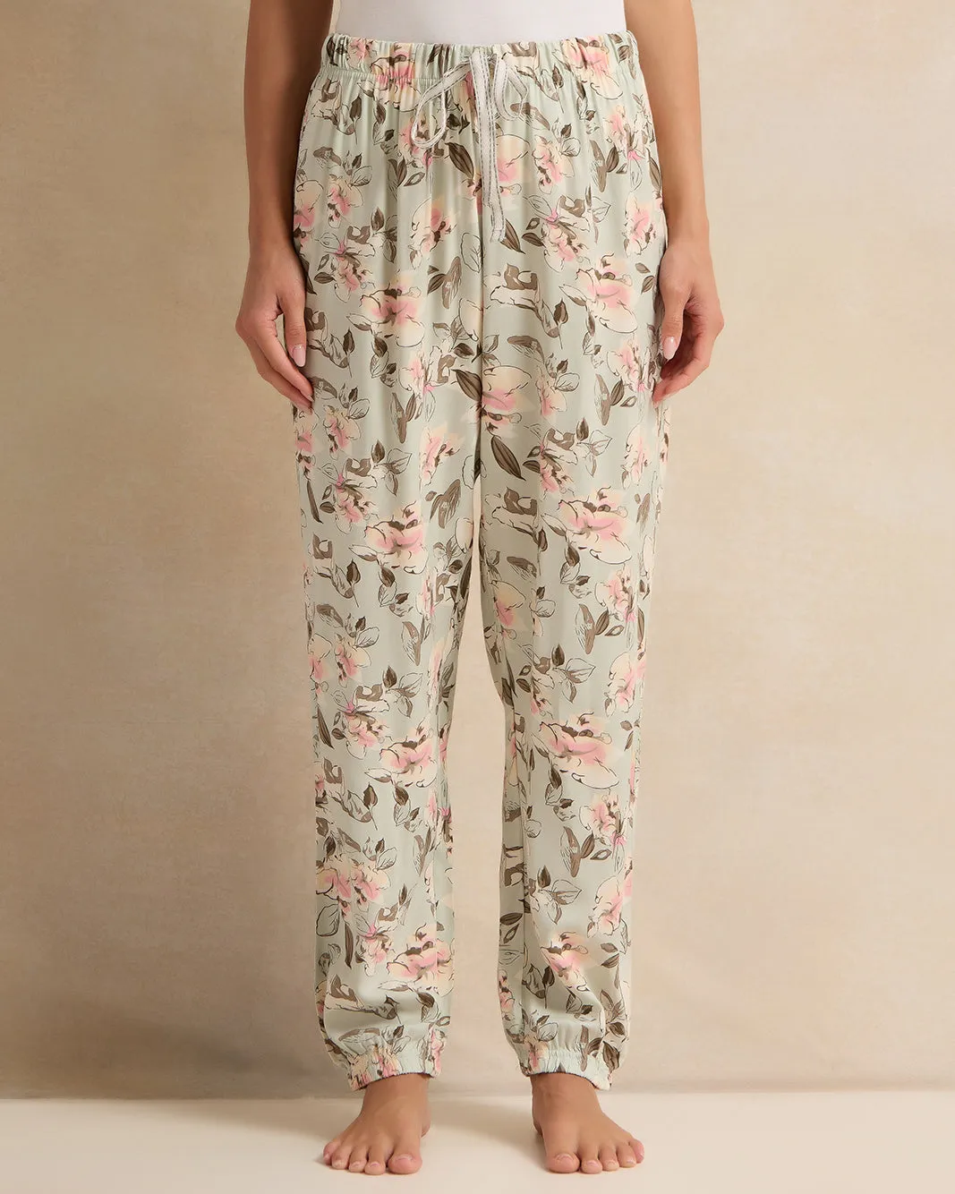 Women Green Floral Printed Pyjama Set (2 Piece) sold by Redtag product image thumbnail 3