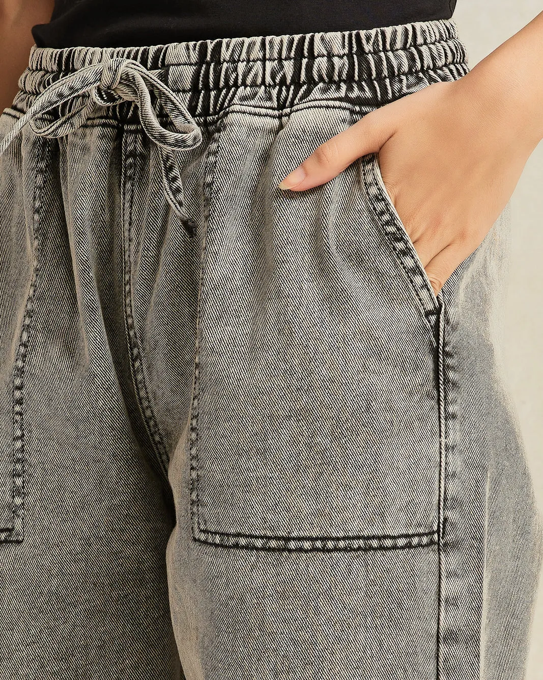 Women Black Jogger Jeans sold by Redtag product image thumbnail 4