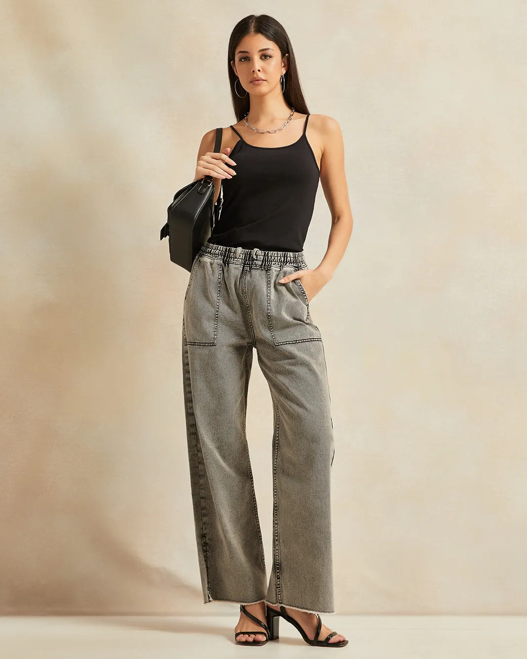 Women Black Jogger Jeans sold by Redtag product image thumbnail 2