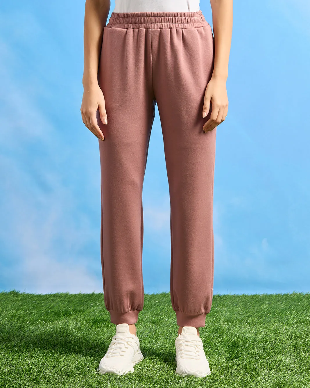 Women Rust Printed Jogger Pants sold by Redtag