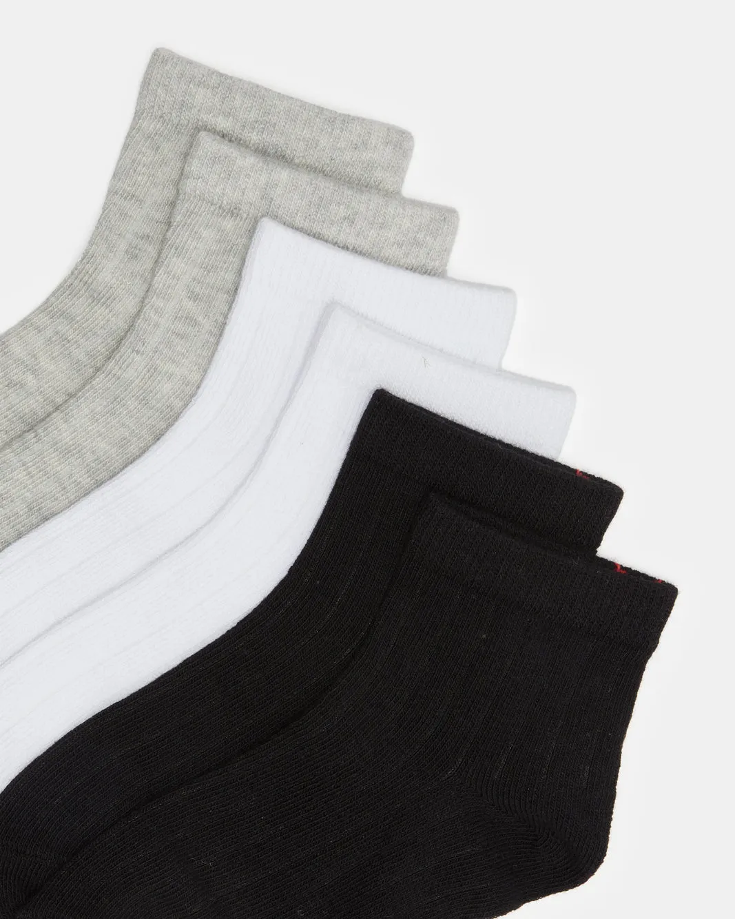 Boys Assorted Solid Ankle Socks Set (3 Pairs) sold by Redtag product image thumbnail 3