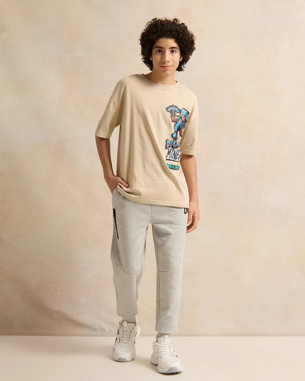 Senior Boys Grey Embellished Active Pants sold by Redtag product image thumbnail 2