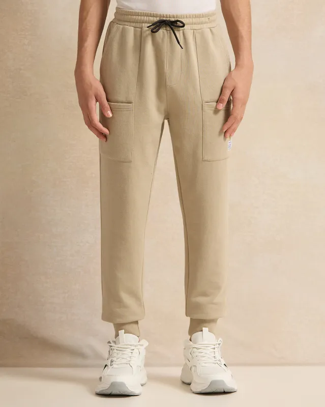 Senior Boys Beige Embellished Active Pants sold by Redtag