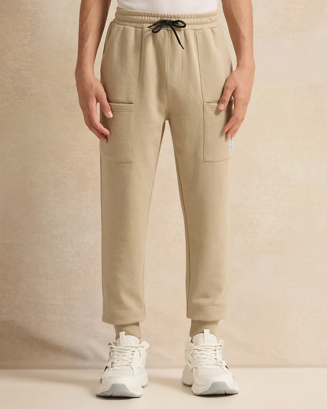 Senior Boys Beige Embellished Active Pants sold by Redtag