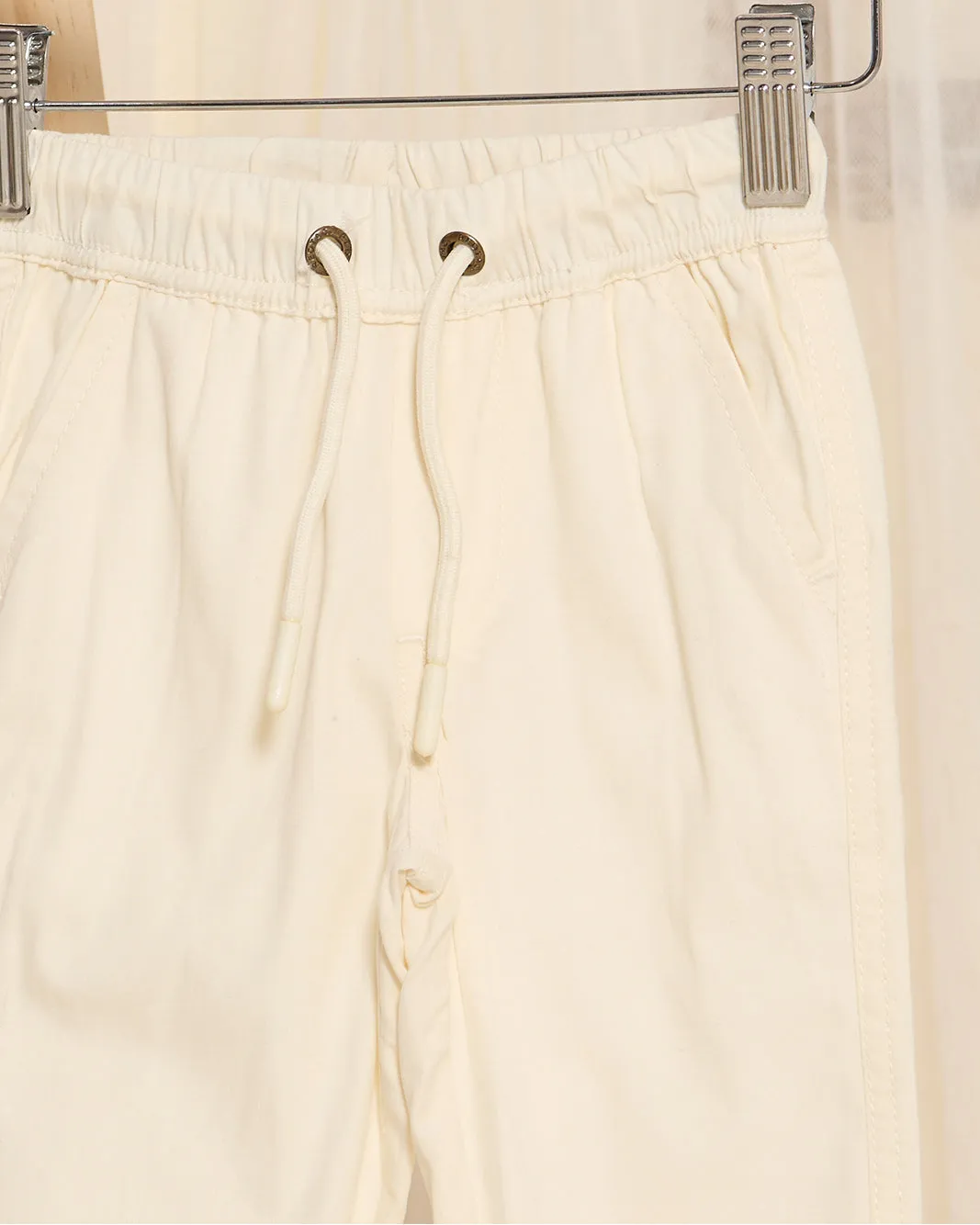 Infant Boys Cream Poplin Jogger sold by Redtag product image thumbnail 2