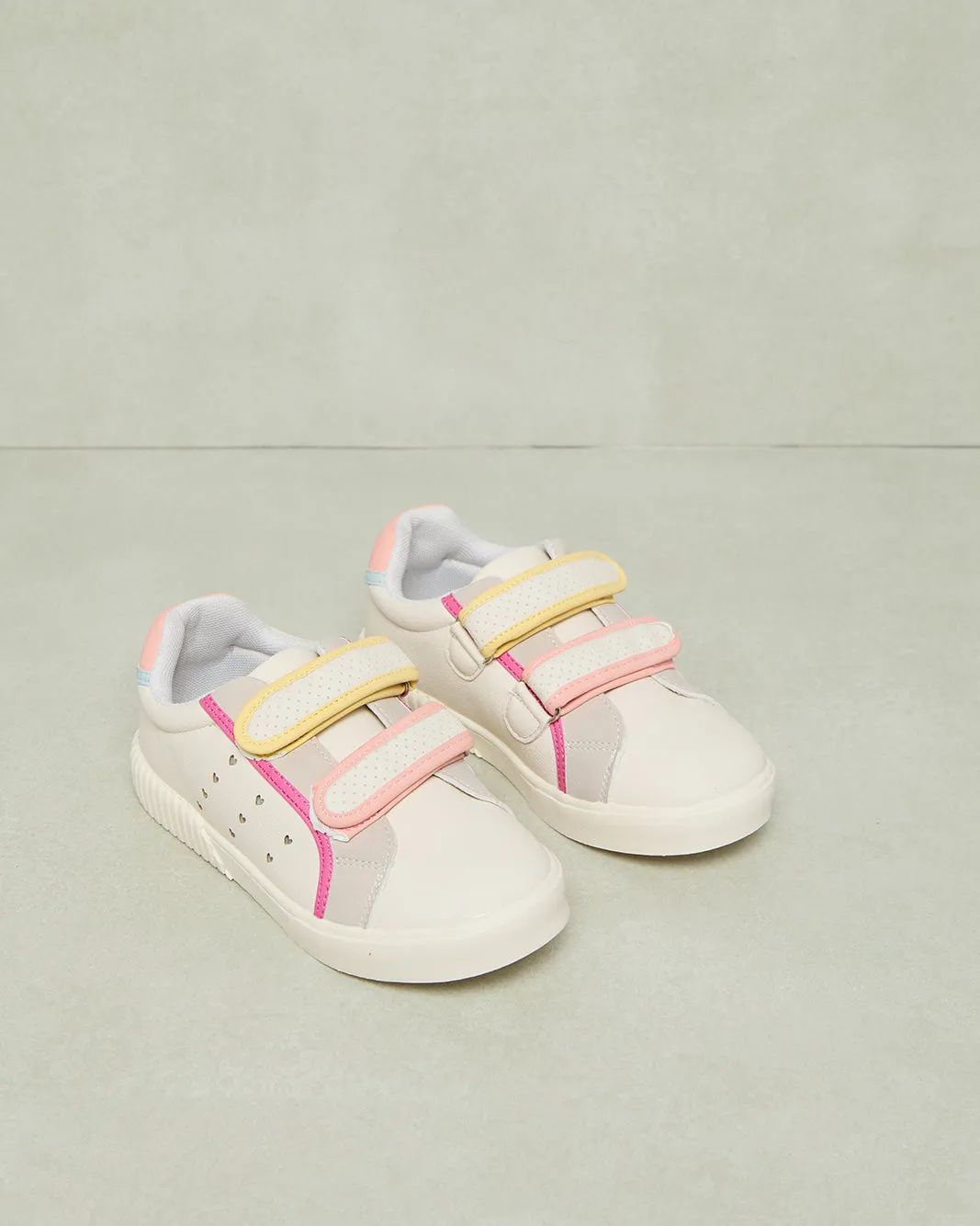 Girls Cream Velcro Sneaker sold by Redtag product image thumbnail 2