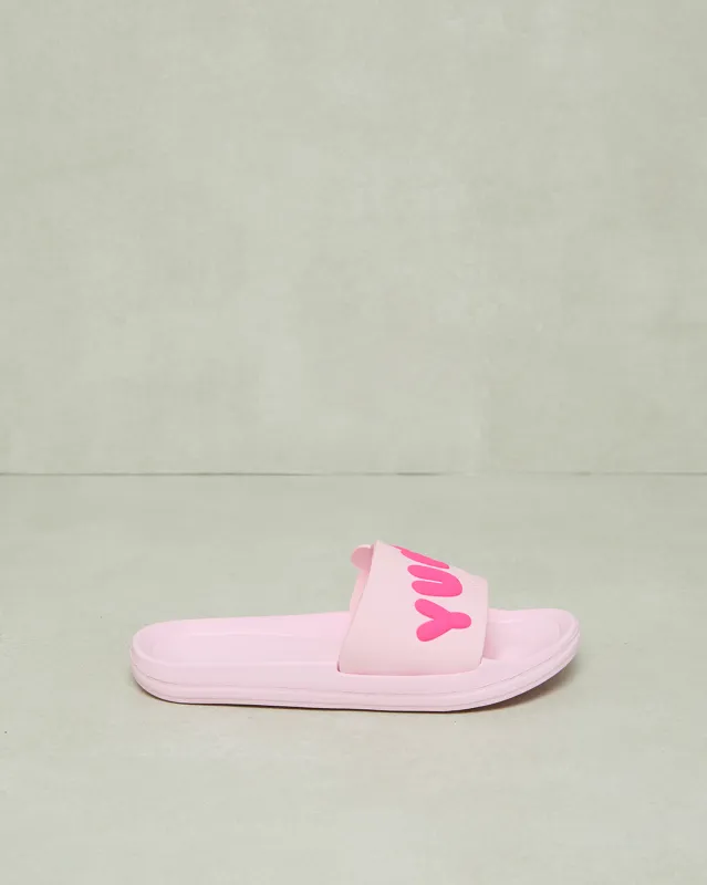 Senior Girls Pink Ice Cream Slide sold by Redtag