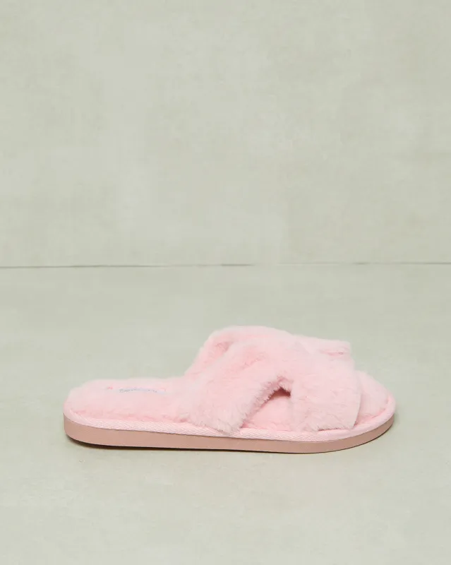 Women Pink H Upper Slipper sold by Redtag