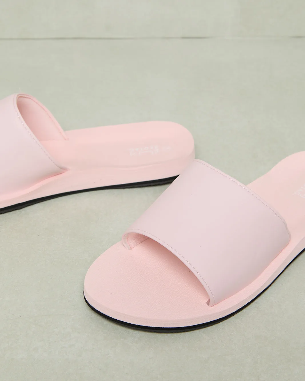 Women Pink Plain Slide sold by Redtag product image thumbnail 3