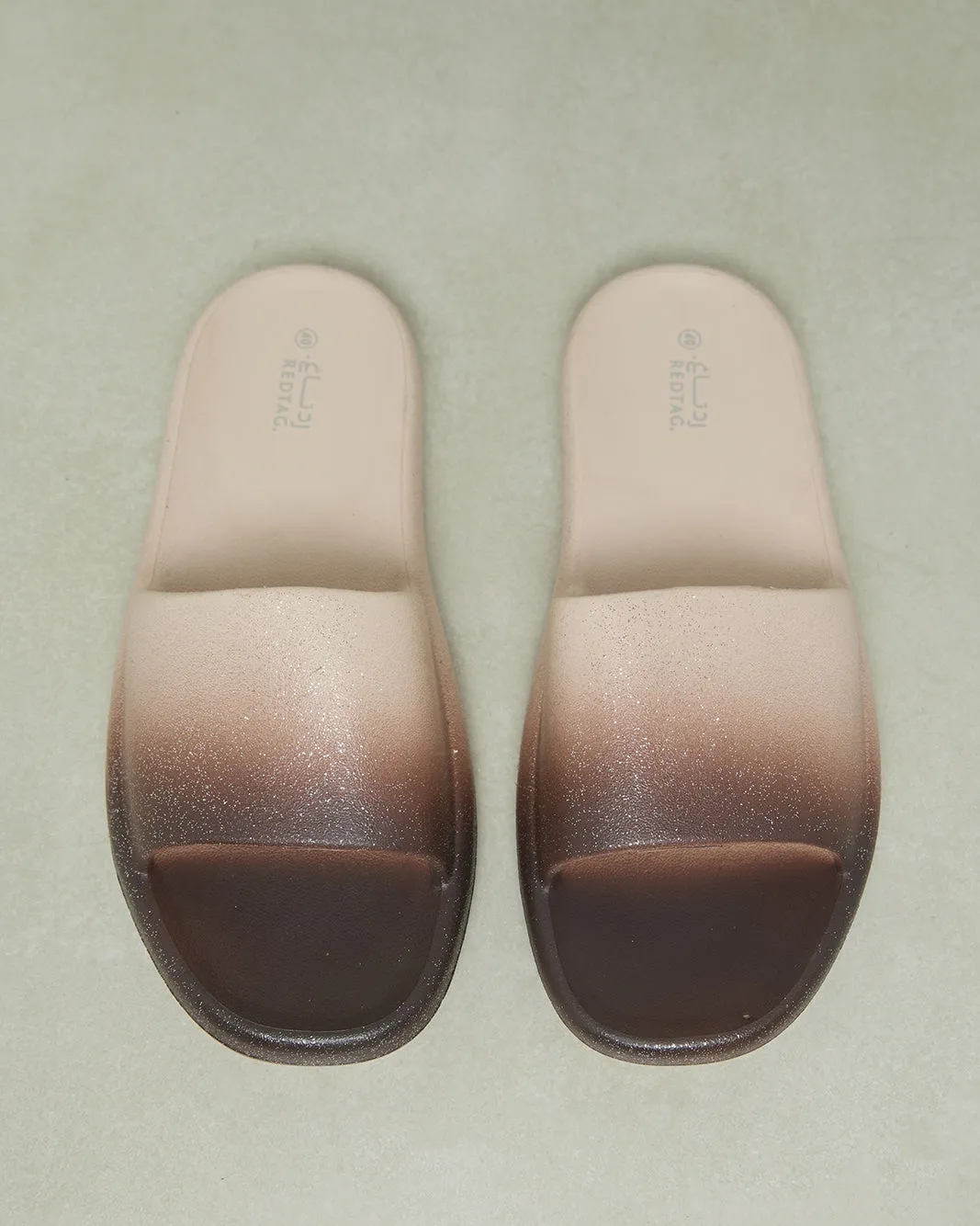 Women Beige Embellished Slide sold by Redtag product image thumbnail 2
