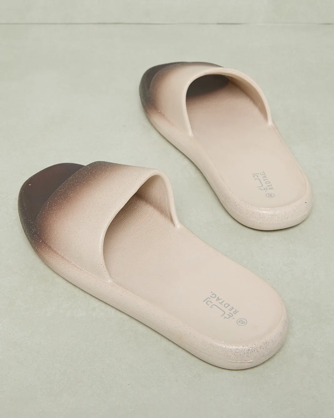 Women Beige Embellished Slide sold by Redtag product image thumbnail 4