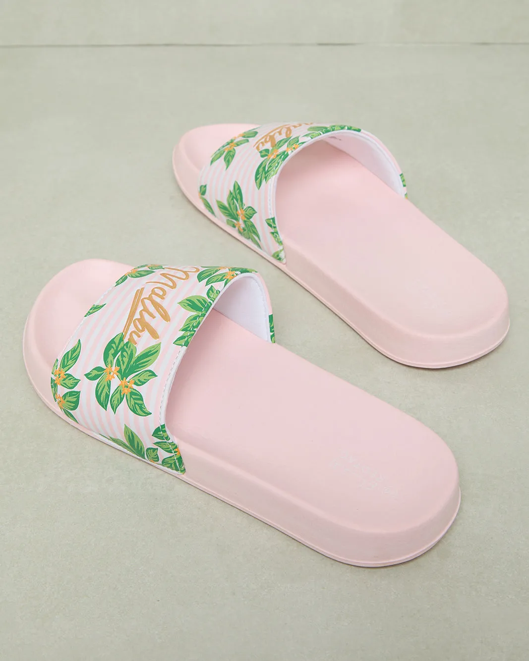Women Pink Printed Slide sold by Redtag product image thumbnail 4