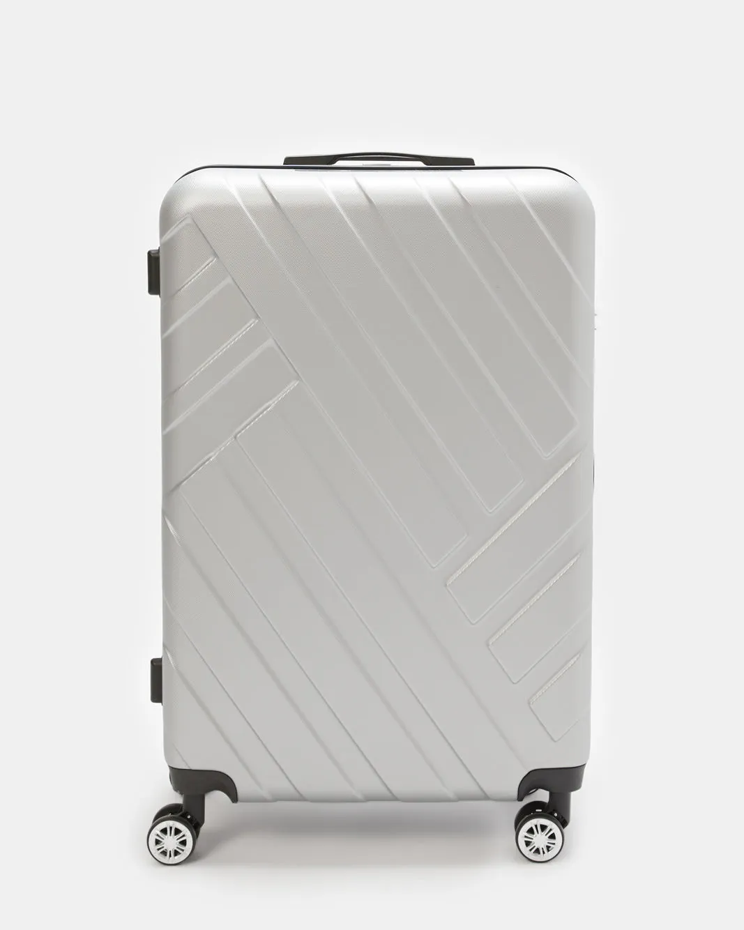 Grey Textured Trolley Luggage 28 Inch sold by Redtag