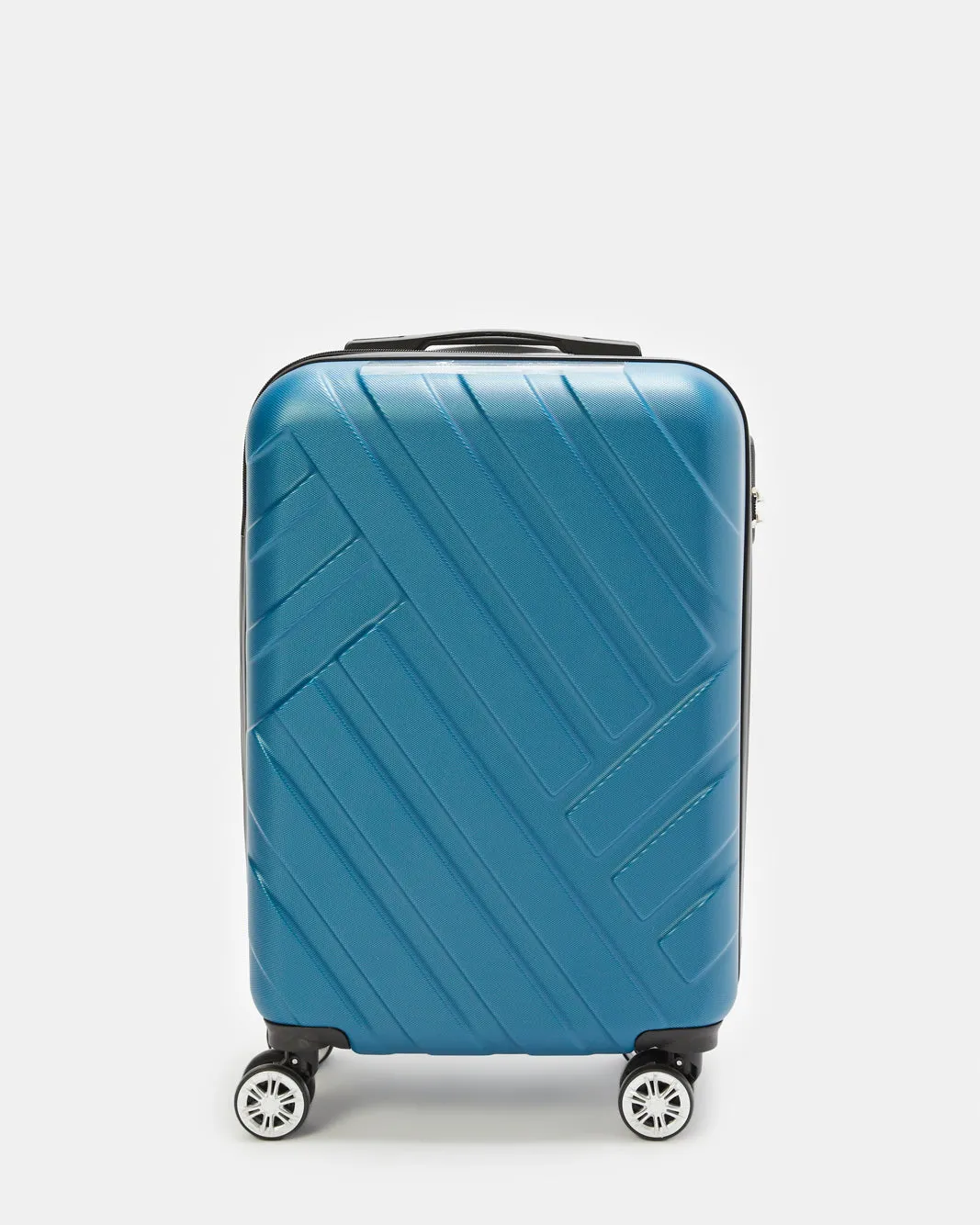 Blue Textured Trolley Luggage 20 Inch sold by Redtag
