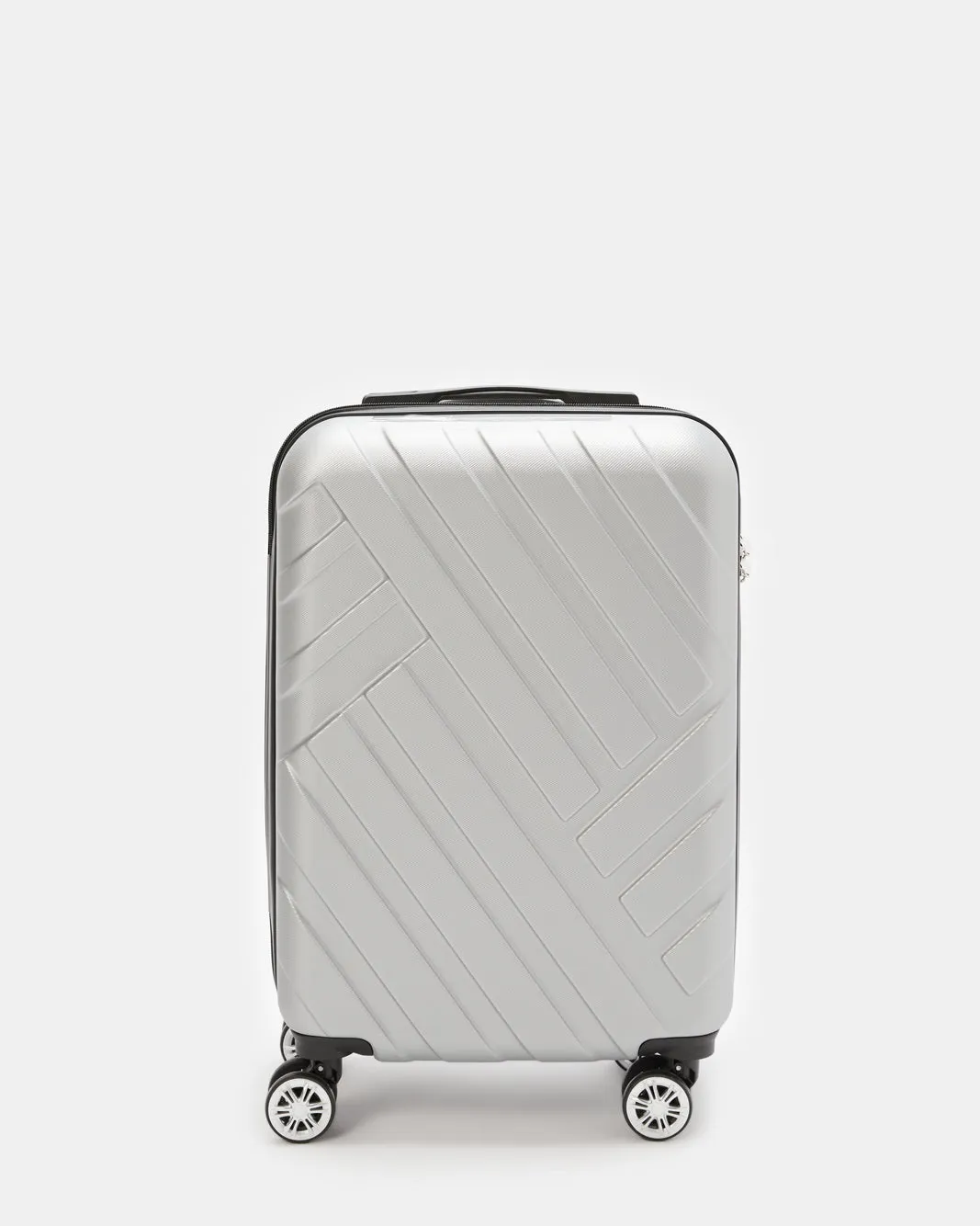 Grey Textured Trolley Luggage 20 Inch sold by Redtag